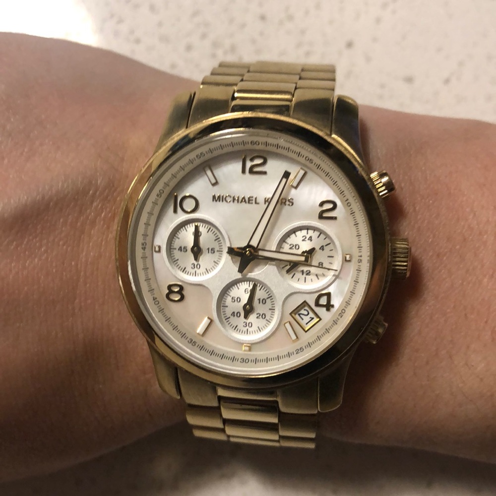 Gold Michael Kors watch